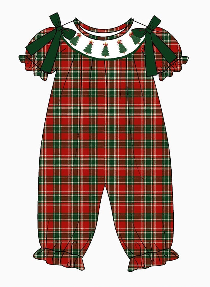 PO- Plaid & Pines Romper