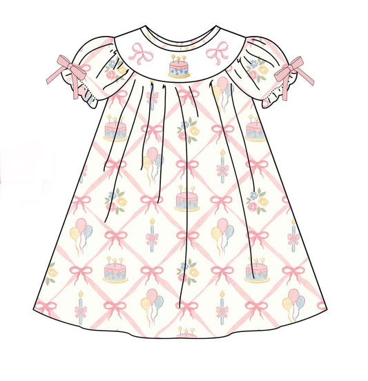 PO- Little Wishes Smocked Birthday Dress