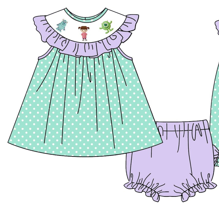 PO- Boo Crew Cuties Bloomer Set