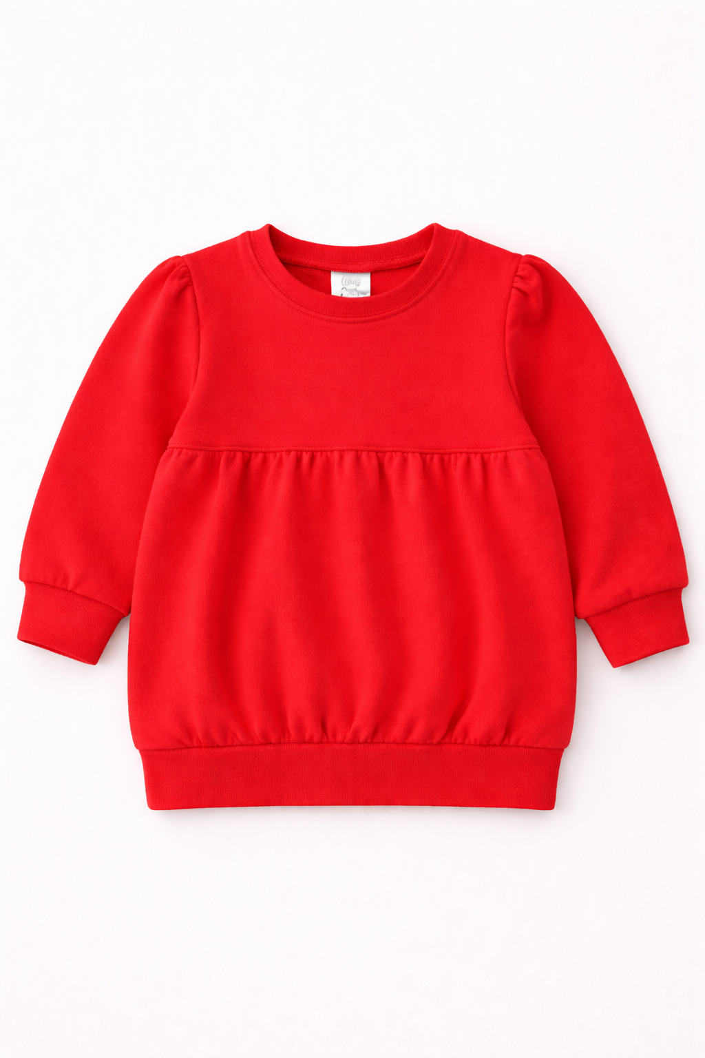 Bubble Sweatshirt – Girly Puff Sleeve | 10 Colors | Cotton Blank | Sizes 12M–12