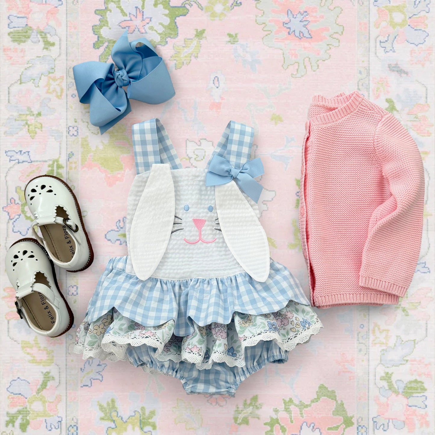 Blue Skirted Bunny Bubble