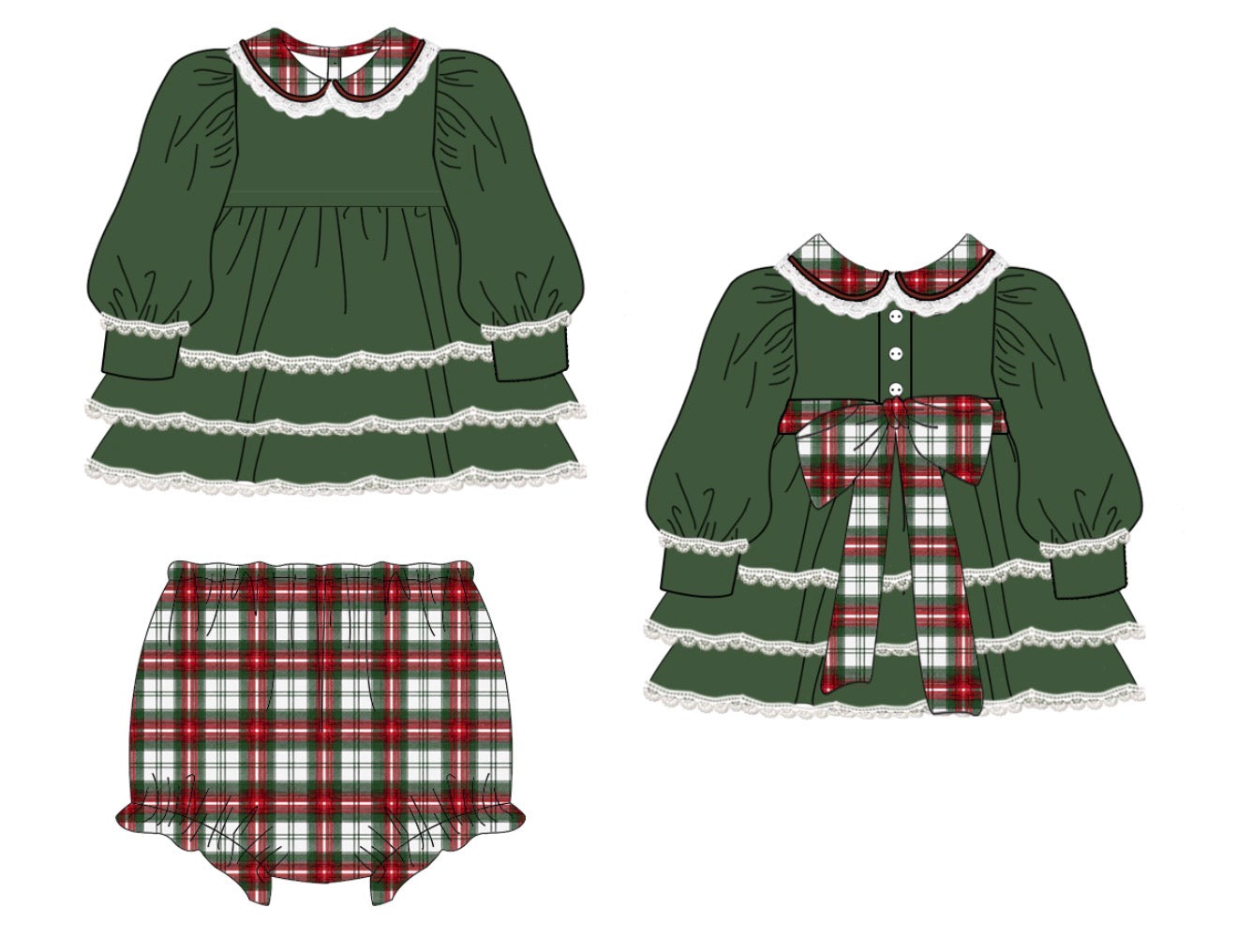 PO- Evergreen Heirloom Bloomer Set