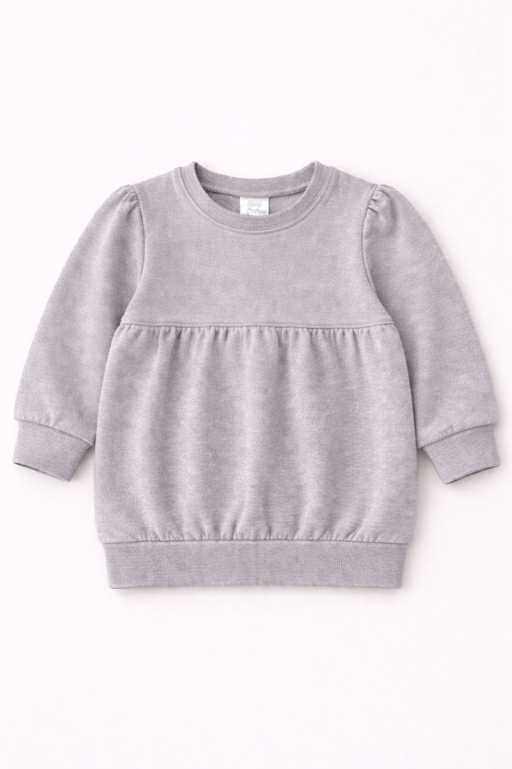Bubble Sweatshirt – Girly Puff Sleeve | 10 Colors | Cotton Blank | Sizes 12M–12