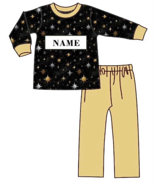 PO- CUSTOM Midnight Sparkle 2027 Boys Pants Set