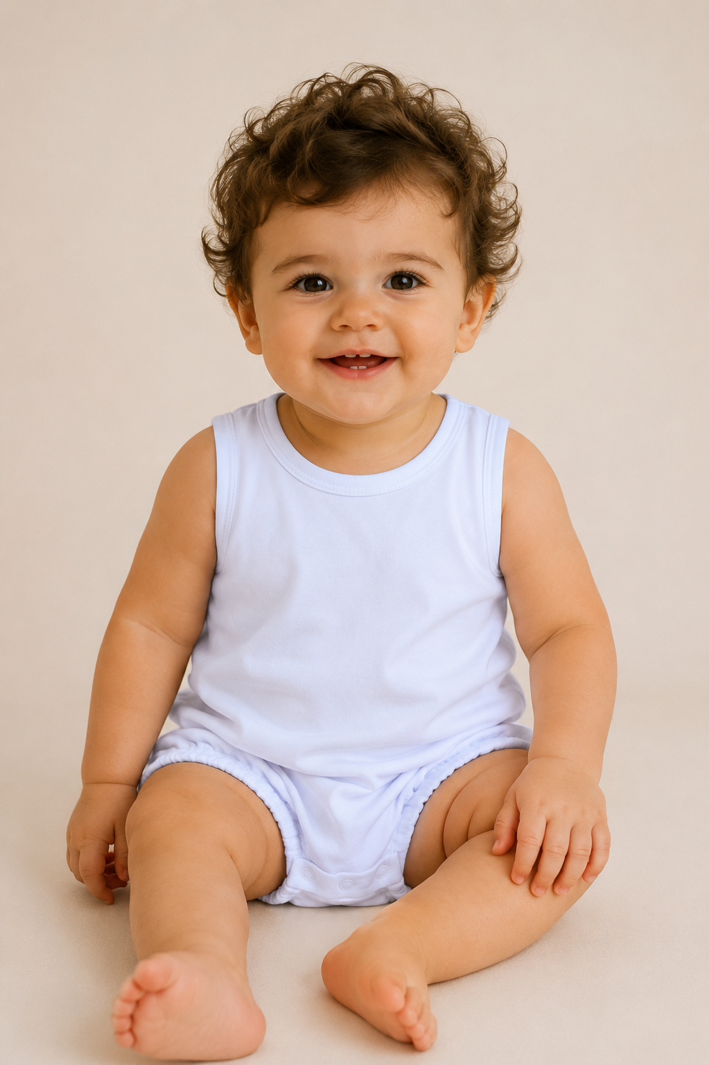 Unisex Baby Bubble Bodysuit – Cotton Blank for Embroidery & Boutique │ 4 Colors │ 3-6M–2T