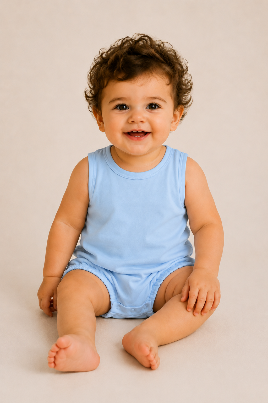 Unisex Baby Bubble Bodysuit – Cotton Blank for Embroidery & Boutique │ 4 Colors │ 3-6M–2T
