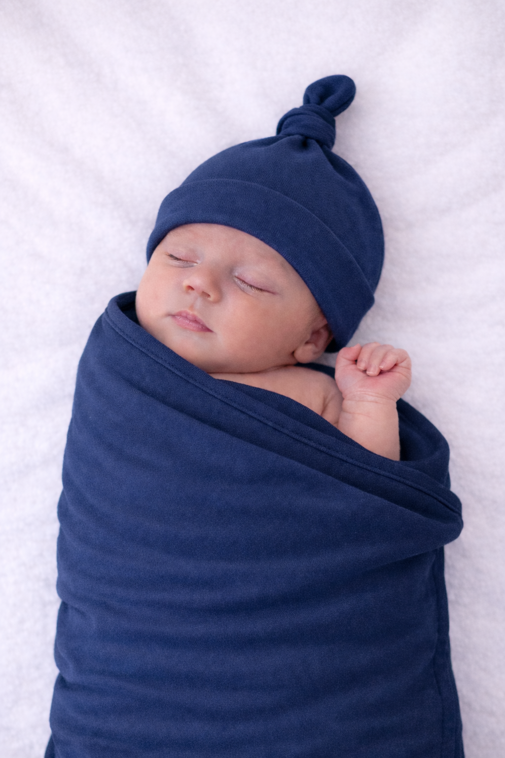 Baby Knot Hat – 100% Cotton Blank | 11 Colors | Embroidery & Monogram Ready | Newborn–3M