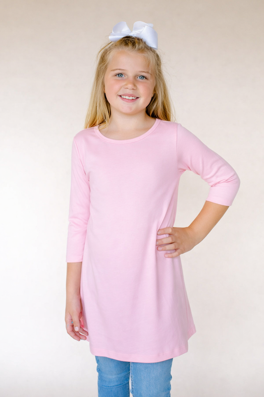 ARB Outlet | Girl's Straight Sleeve Tunic | Embroidery Blank