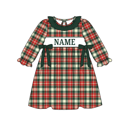 PO- CUSTOM Cozy Christmas Classic Plaid Dress