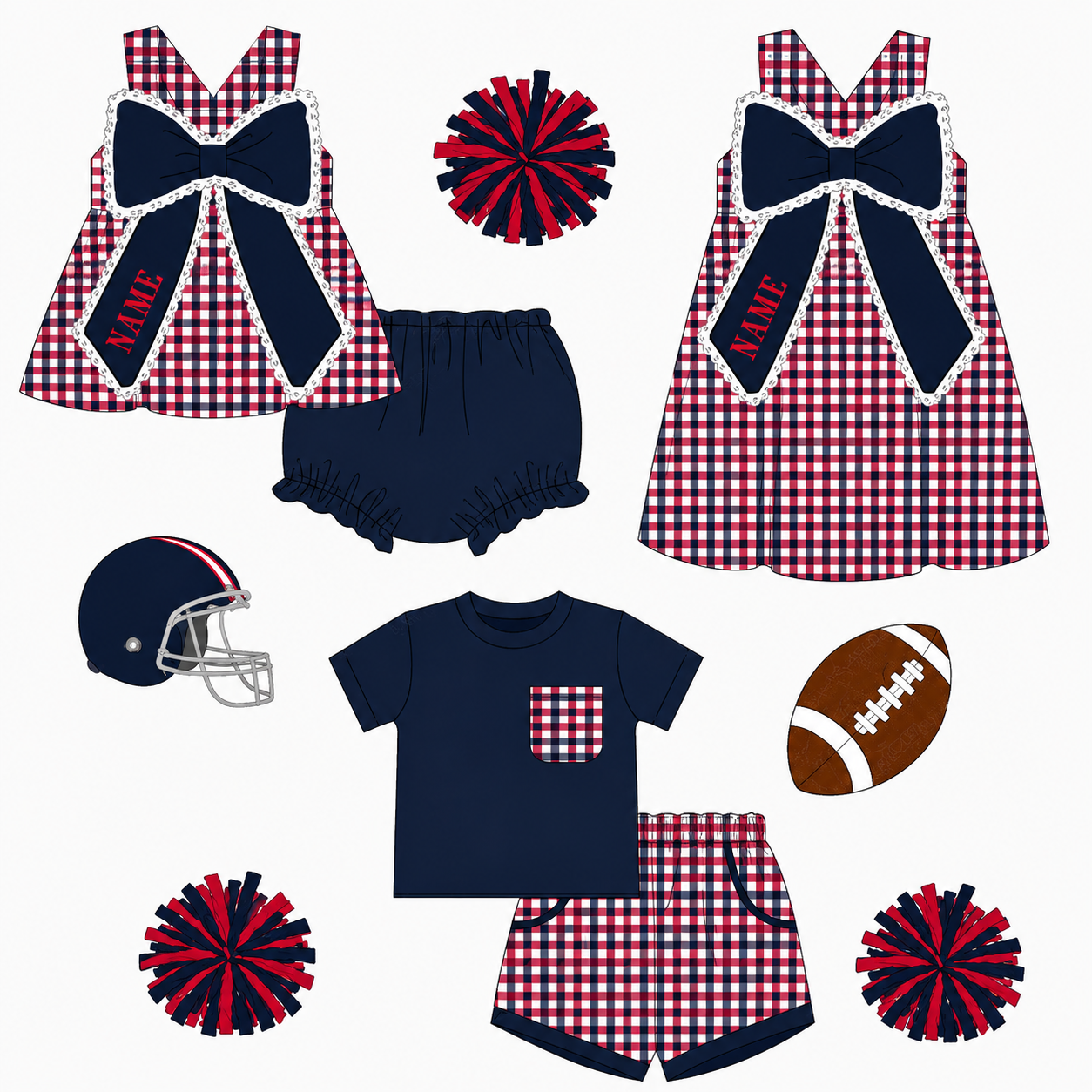 PO- Red & Navy Team Sets