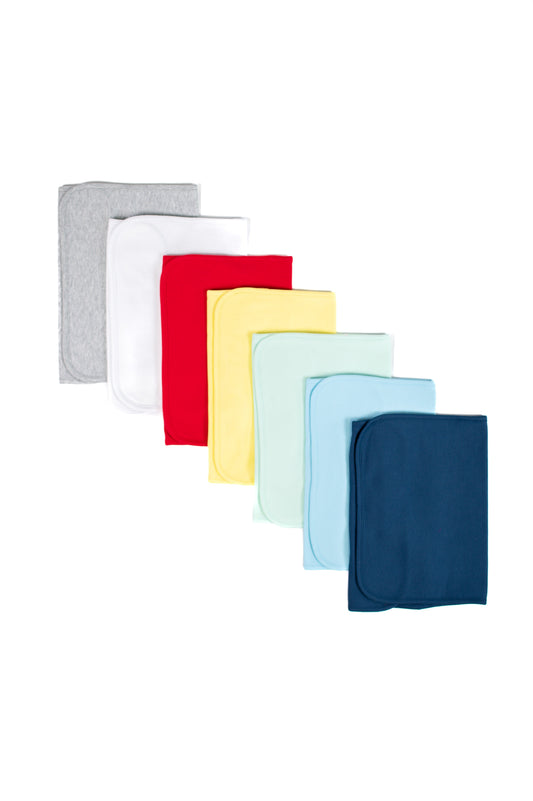 Plain Baby Burp Cloths – Cotton & Chenille Boutique Blank | 7 Colors | Embroidery & Monogram Ready