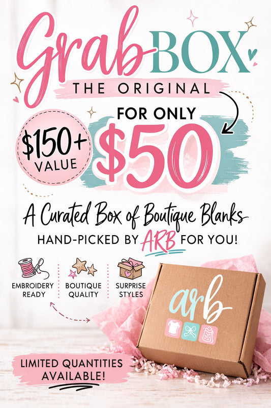 ARB Grab Box -- $150+ Value for $50 | Curated Blank Apparel Assortment | Final Sale