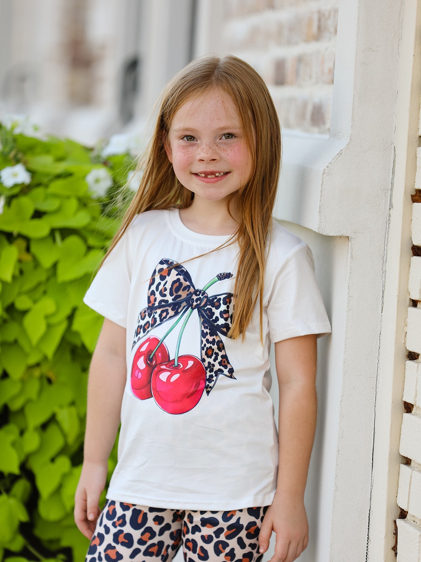 Cherry Leopard Girls Set