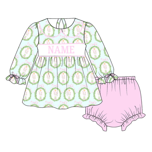 PO- CUSTOM Blushing Nutcracker Bloomer Set