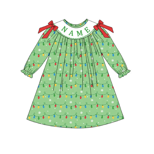 PO- CUSTOM Green Merry & Bright Dress