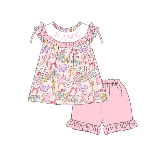 PO- CUSTOM Blush & Believe Girls Shorts Set