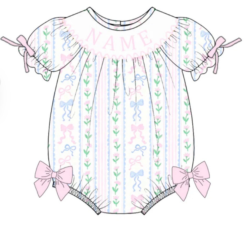 PO- CUSTOM PETAL & BOWS BUBBLE