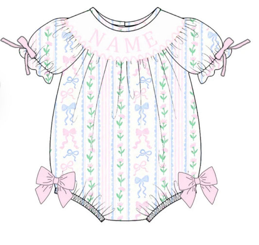 PO- CUSTOM PETAL & BOWS BUBBLE