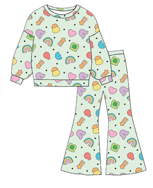 PO- Mommys Lucky Charm Twill Sweatsuit