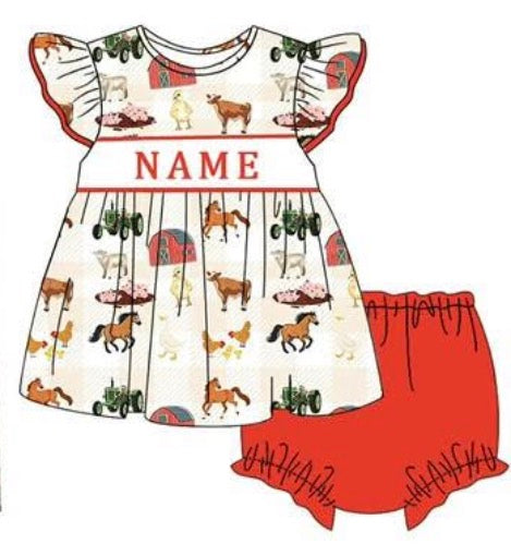 PO- CUSTOM Barnyard Beauty Bloomer Set