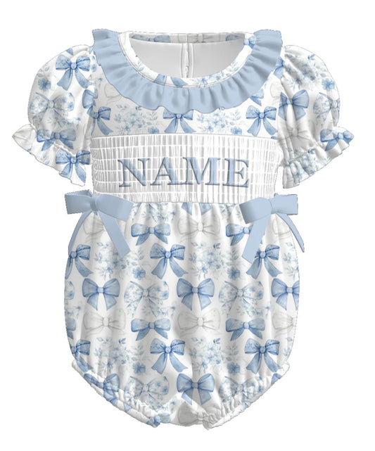 PO- CUSTOM Blue Timeless Bows Bubble