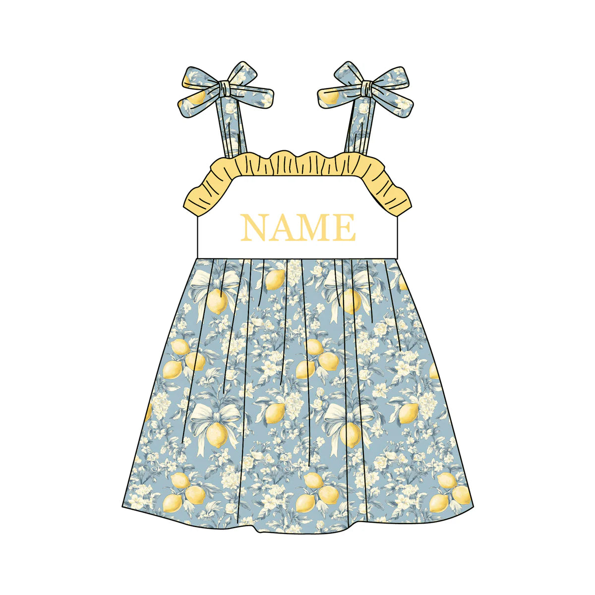 PO- CUSTOM Lemon Blossom Belle Dress