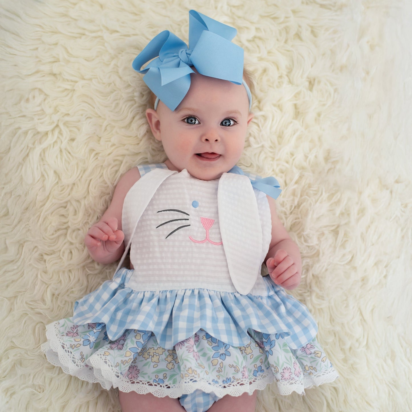 Blue Skirted Bunny Bubble