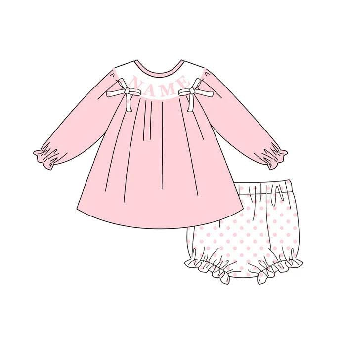 PO- CUSTOM Pink Bloomer Set