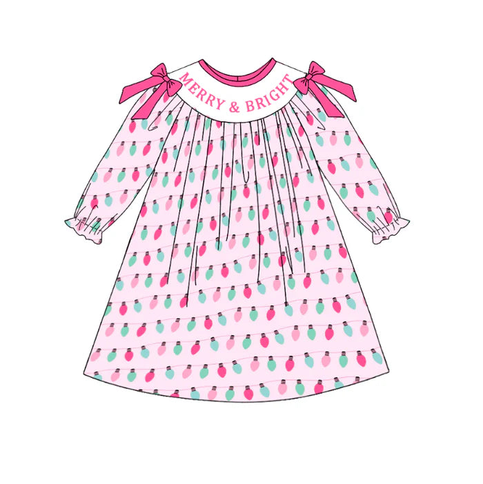 PO- Pink Merry & Bright Dress