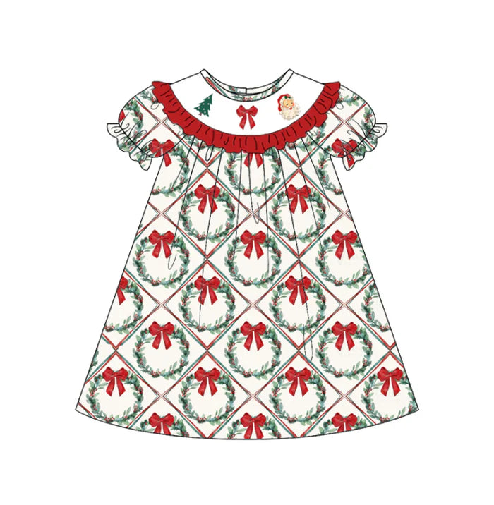 PO- CUSTOM Merry Little Wreath Dress