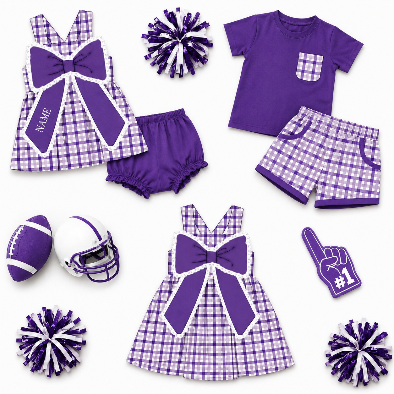 PO- Purple & White Team Sets