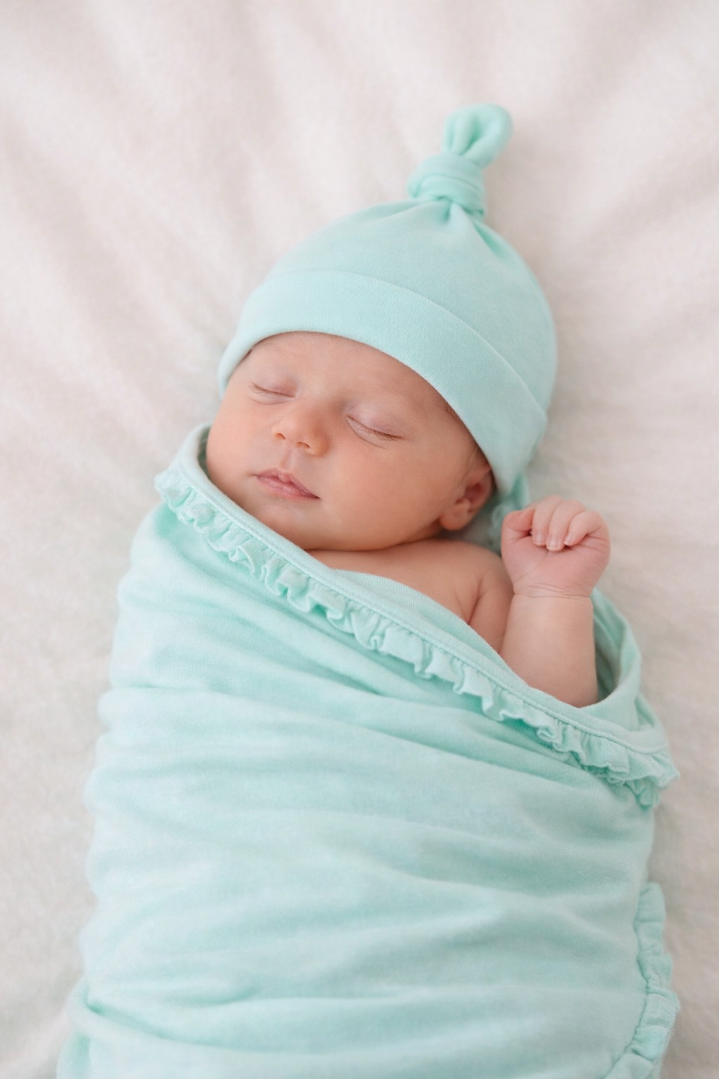 Baby Knot Hat – 100% Cotton Blank | 11 Colors | Embroidery & Monogram Ready | Newborn–3M