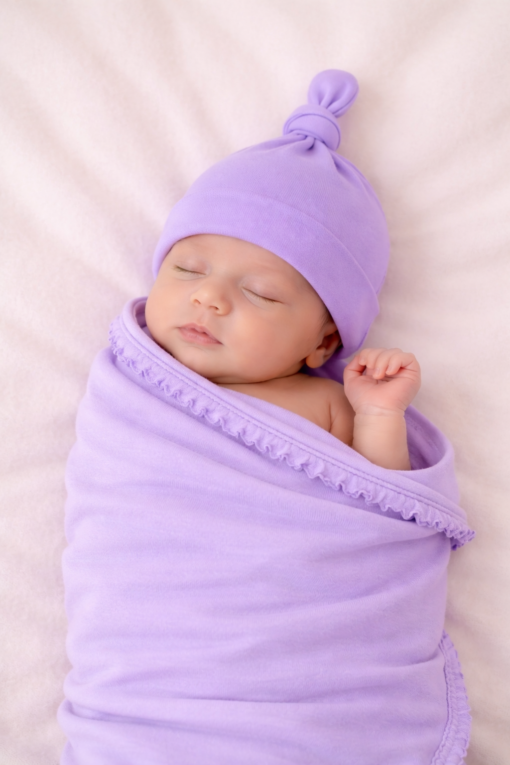 Baby Knot Hat – 100% Cotton Blank | 11 Colors | Embroidery & Monogram Ready | Newborn–3M