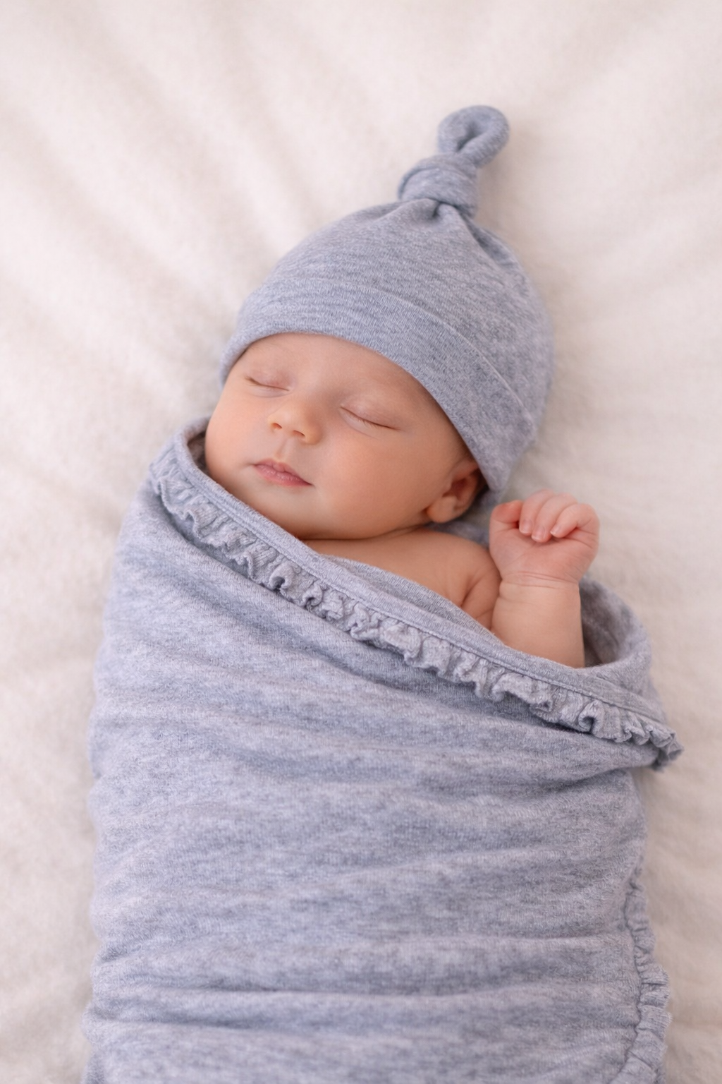 Baby Knot Hat – 100% Cotton Blank | 11 Colors | Embroidery & Monogram Ready | Newborn–3M