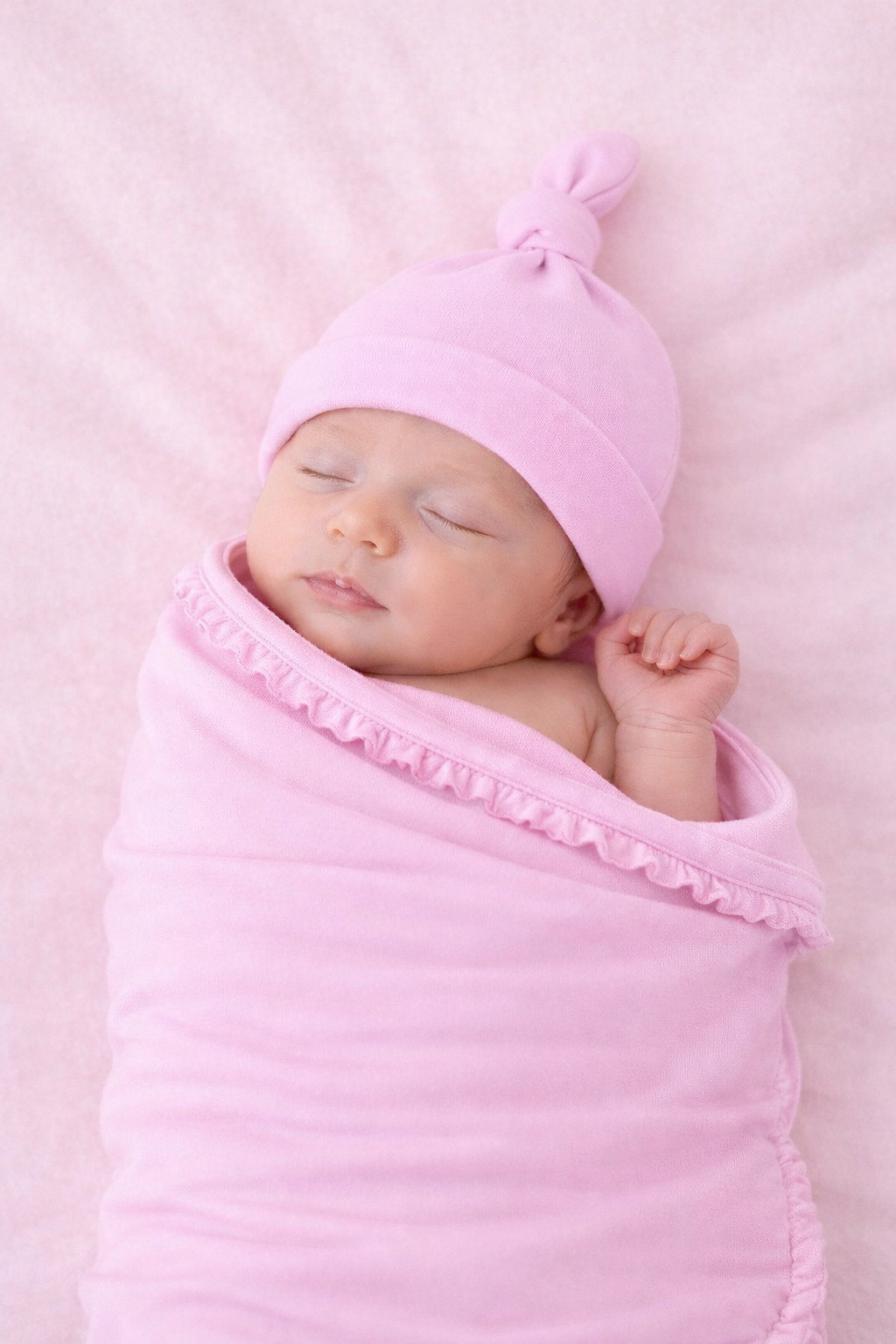 Baby Knot Hat – 100% Cotton Blank | 11 Colors | Embroidery & Monogram Ready | Newborn–3M