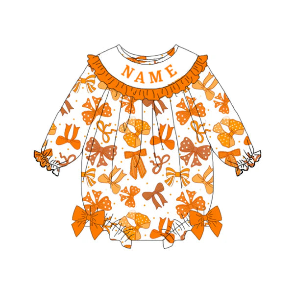 PO- CUSTOM Orange Bow Dress