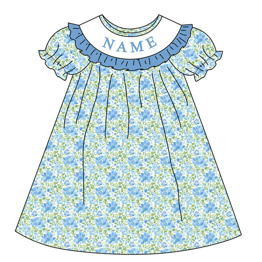 PO- CUSTOM Sweet Bluebell Blossom Dress