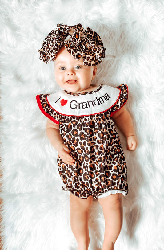 I love grandma romper