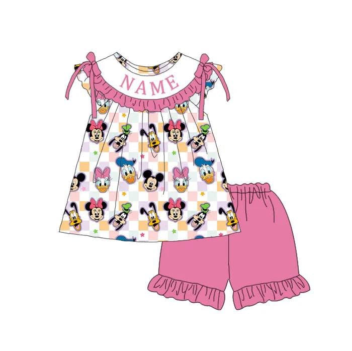 PO- Custom Enchanted Friends Ruffle Shorts Set
