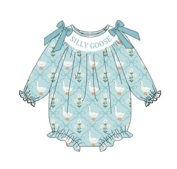 PO- Silly Goose Blue LS bubble
