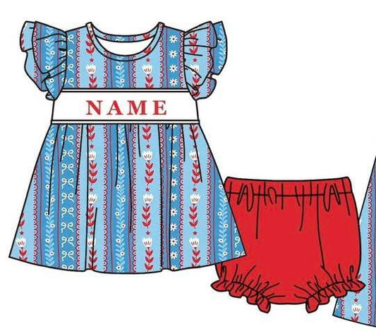 PO- CUSTOM Patriotic Petals Bloomer set