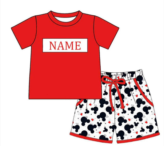 PO- CUSTOM The Magic Mouse Boys Shorts Set