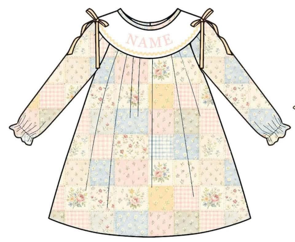 PO- CUSTOM Sweet Meadow Patchwork Dress