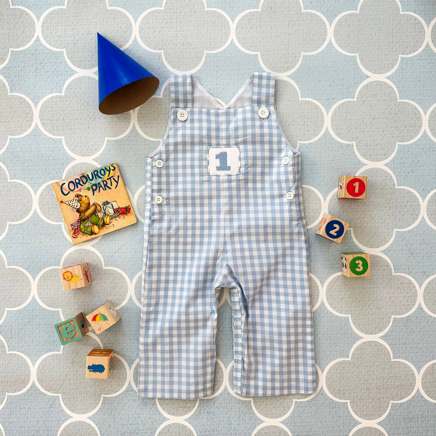 Baby Boy First Birthday Outfit | Smocked Birthday Jon Jon