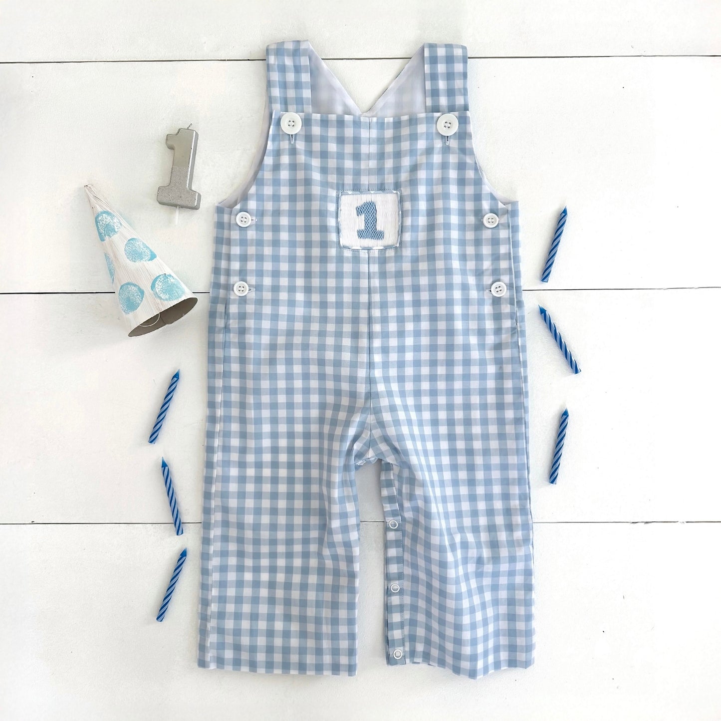 Baby Boy First Birthday Outfit | Smocked Birthday Jon Jon