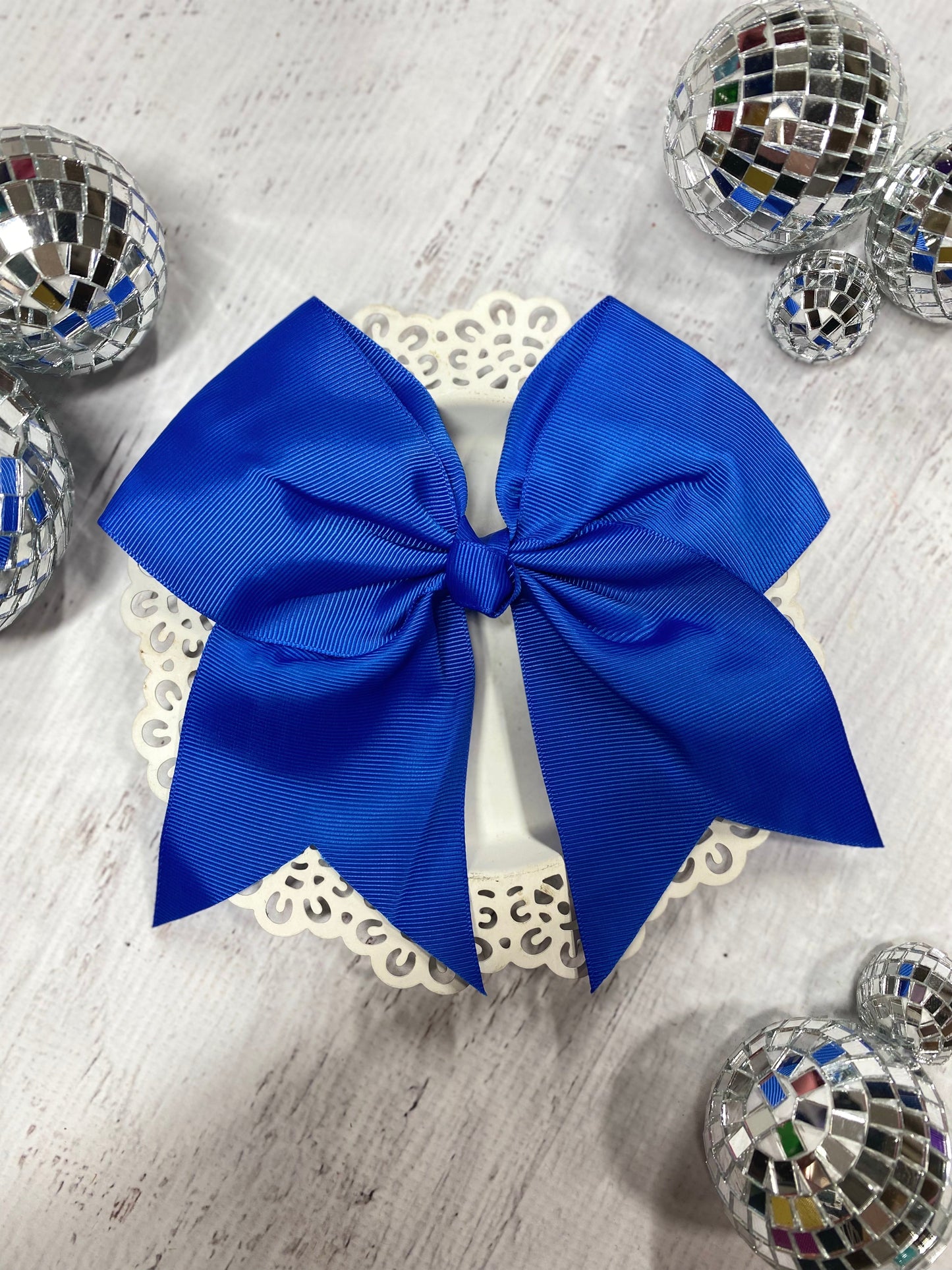 6" Solid Cheer Bow | Alligator Clip