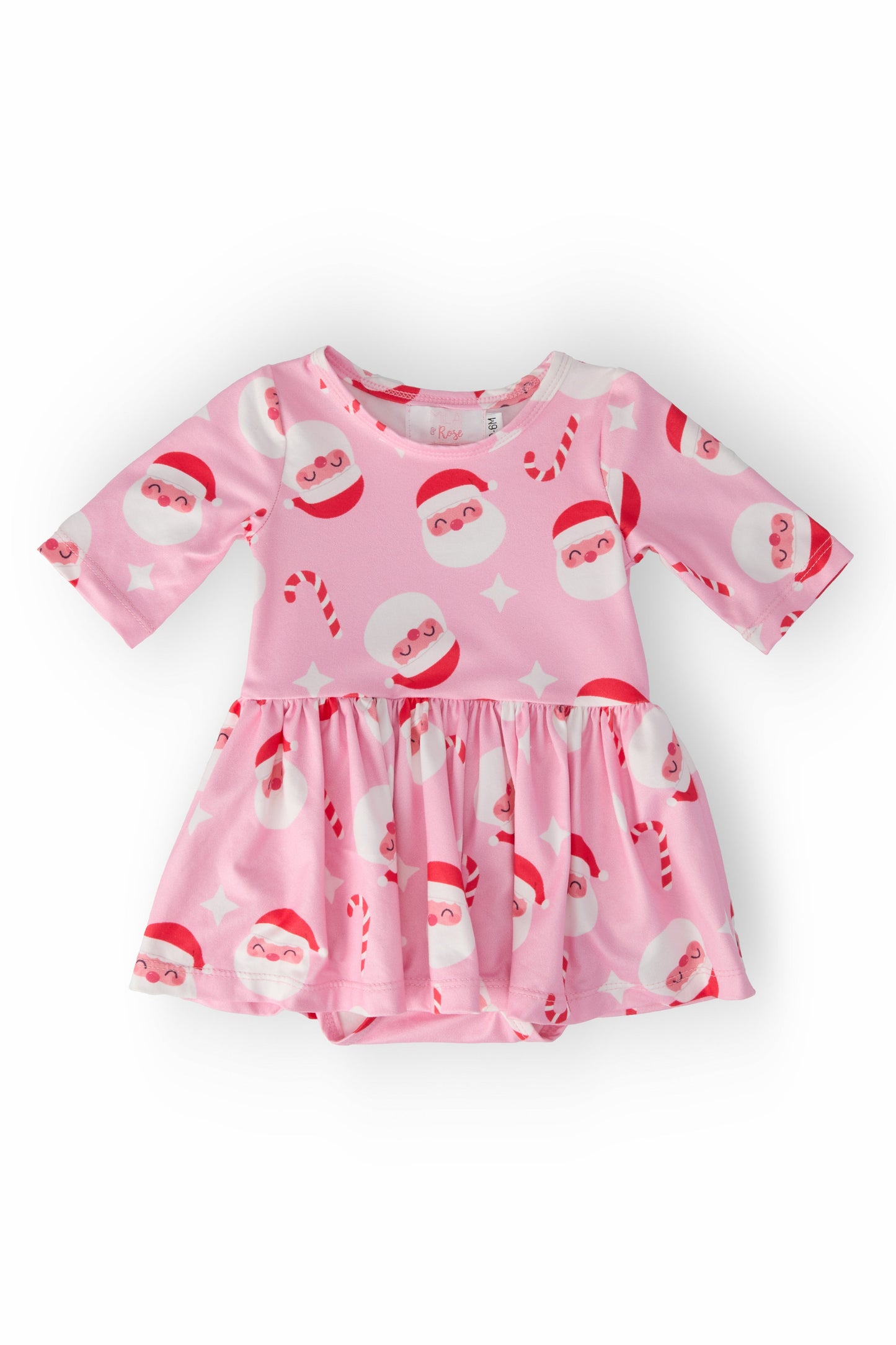 Jingle Bells 3/4 Sleeve Twirl Bodysuit