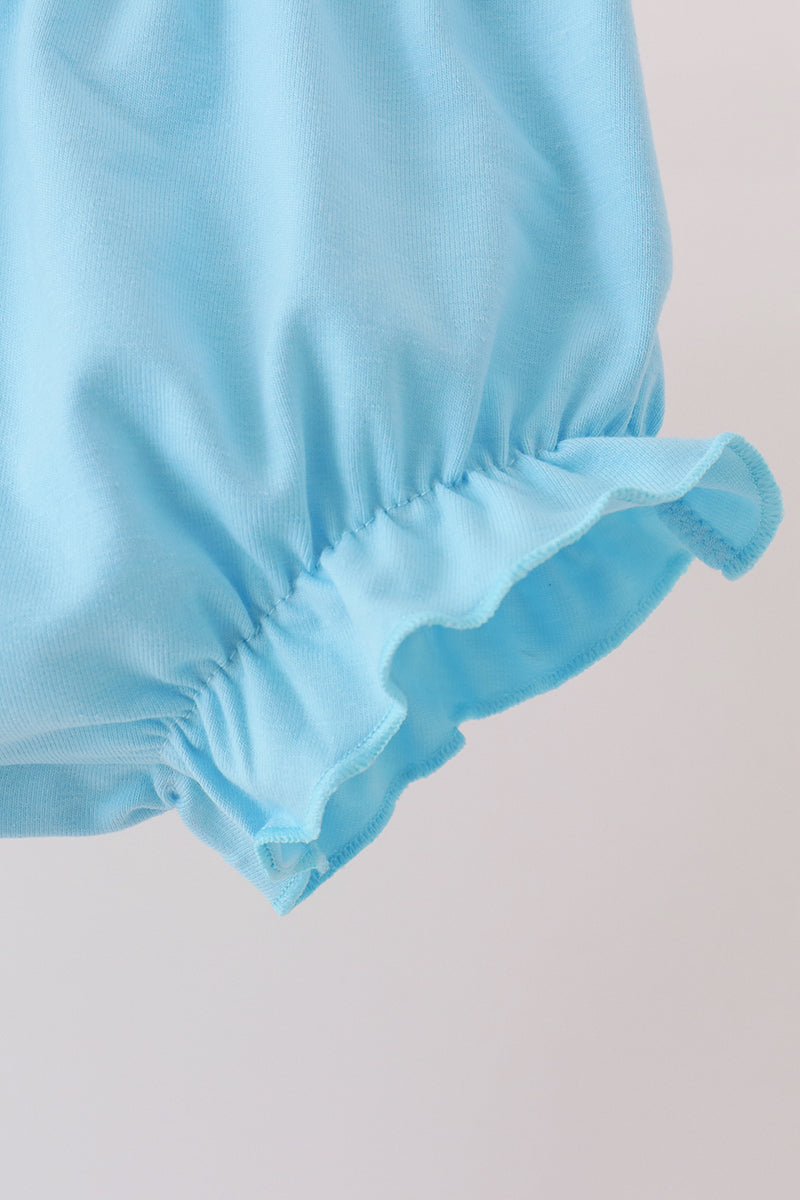 Blue Castle Embroidery Ruffle Bloomer Set