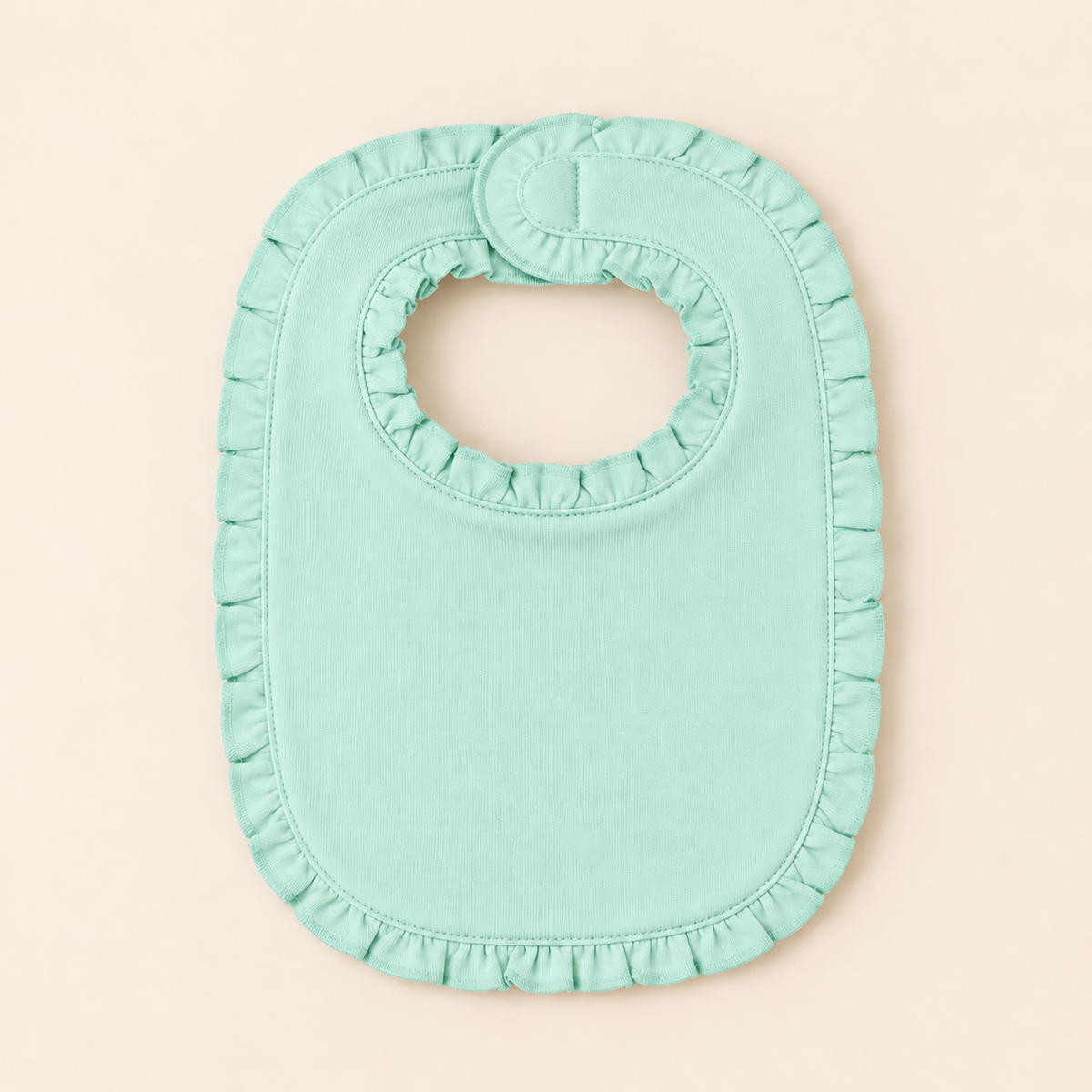 Ruffle Baby Bib – Cotton & Chenille Boutique Blank | 7 Colors | Embroidery & Monogram Ready