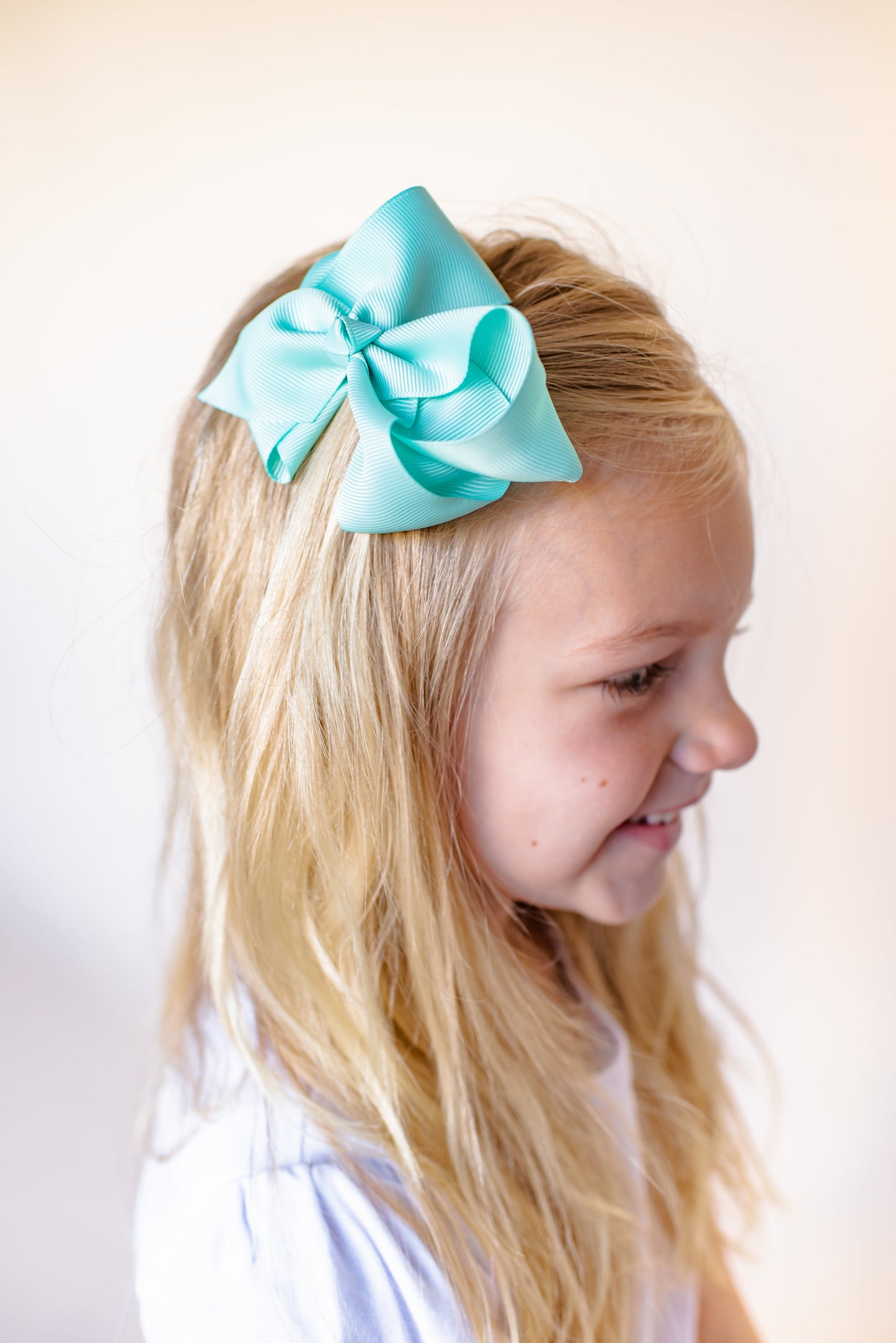 Boutique Solid Grosgrain Hair Bows – 38 Colors | 4", 6" & 8" | Alligator Clip | Girls & Toddlers